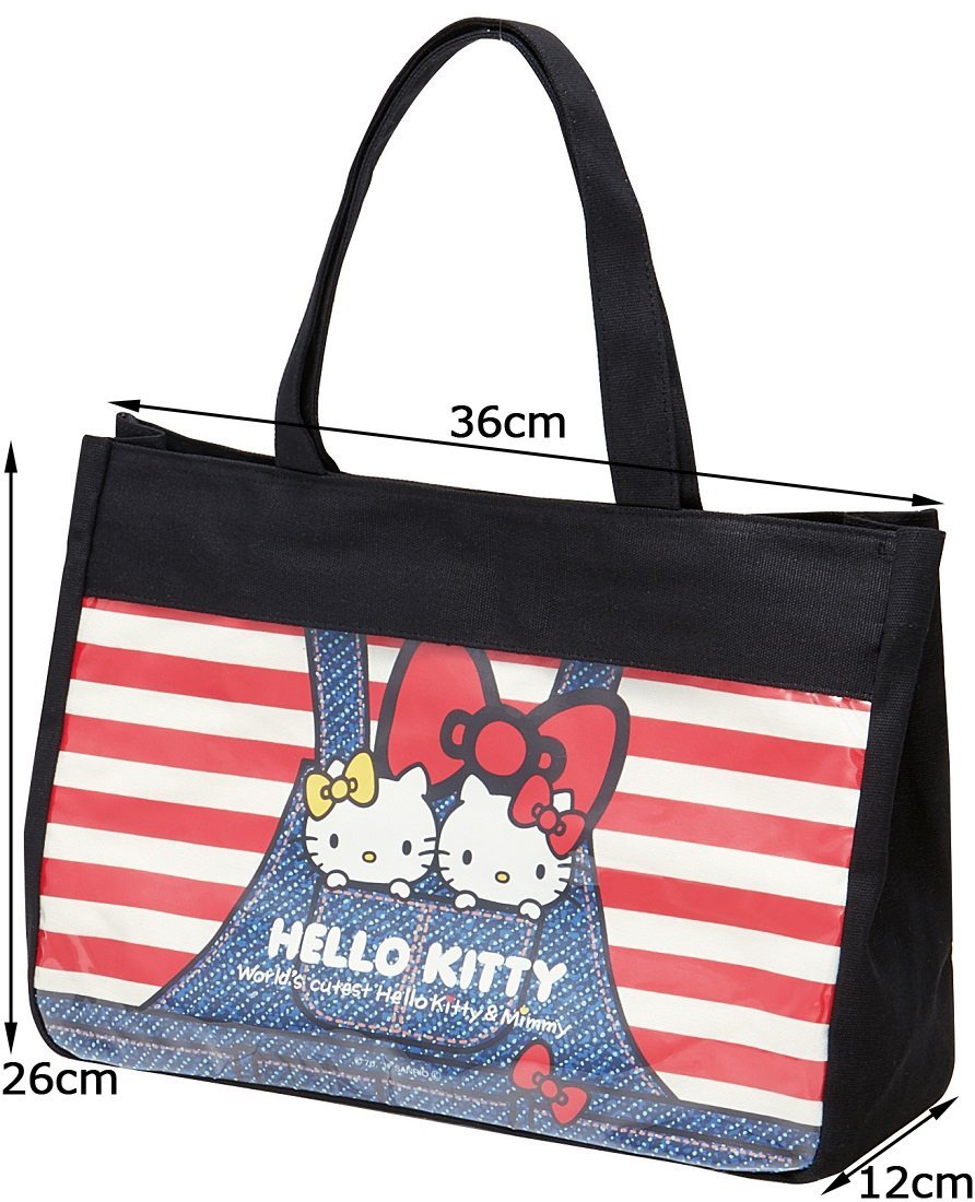 激レア】ハローキティ クリアトートバッグ BIG レトロ 最安値‼️ハロー